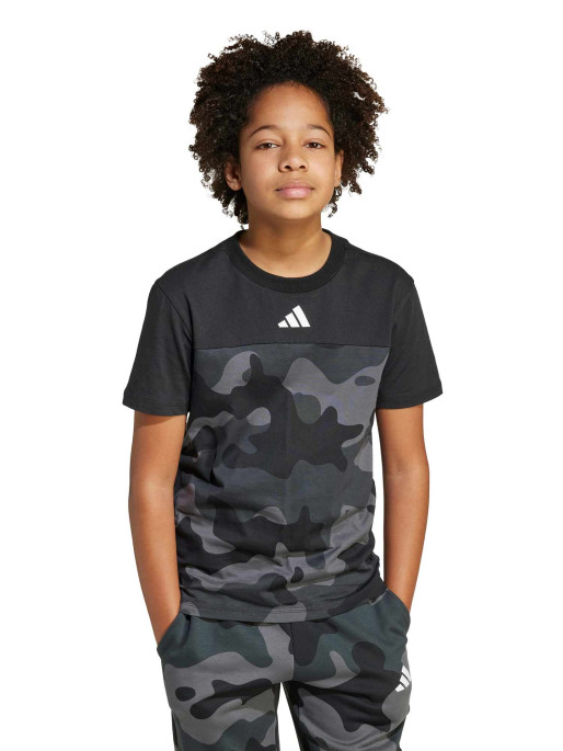 ADIDAS SPORTSWEAR Тениска Seasonal Essentials Camo Cotton Kids