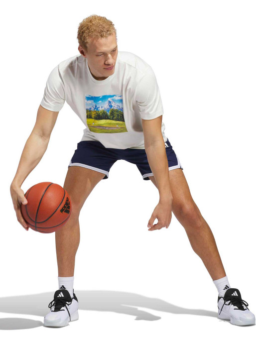 ADIDAS PERFORMANCE Тениска Hoop Sanctuary Graphic