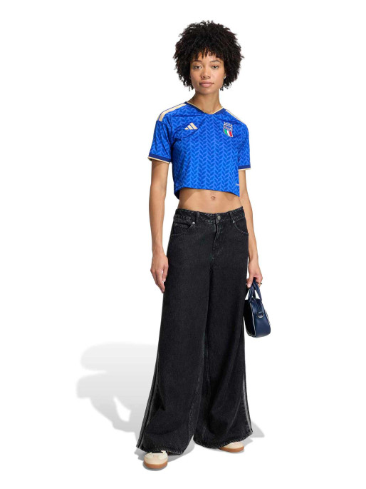 ADIDAS Тениска Italy 26 Home Cropped Jersey