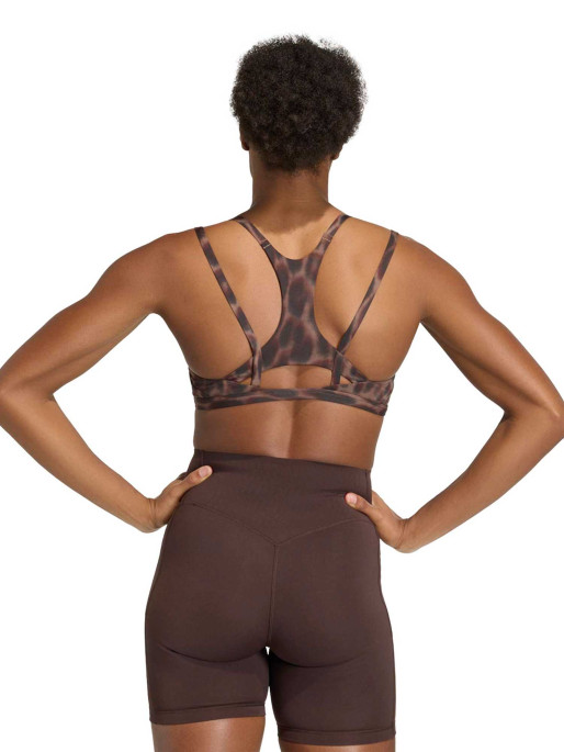ADIDAS Спортен сутиен Optime Leopard Strappy