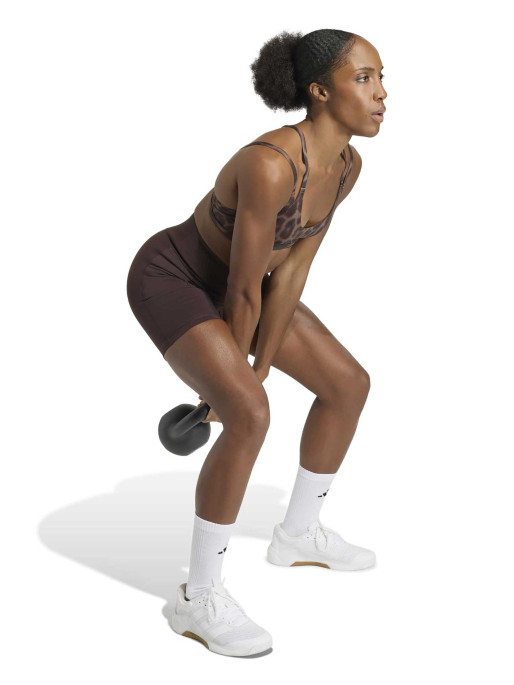 ADIDAS Спортен сутиен Optime Leopard Strappy