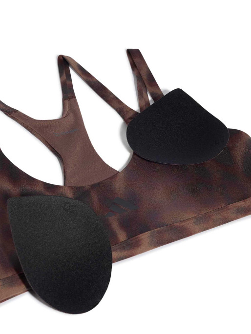 ADIDAS Спортен сутиен Optime Leopard Strappy