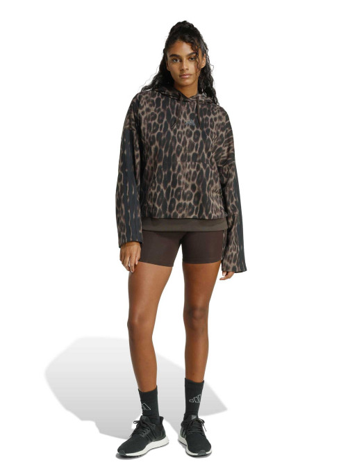ADIDAS Суитшърт Seasonal Essentials Leopard Print