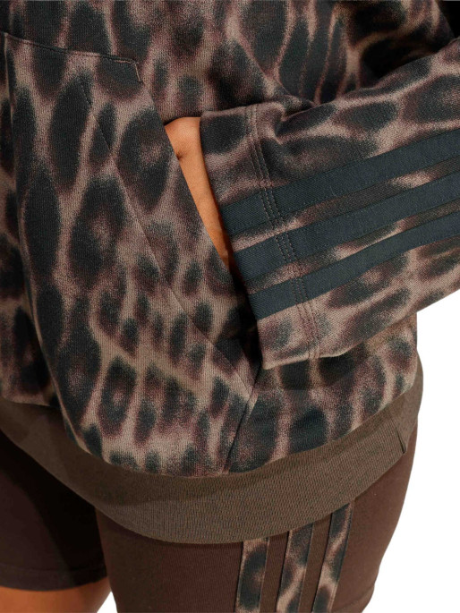 ADIDAS Суитшърт Seasonal Essentials Leopard Print