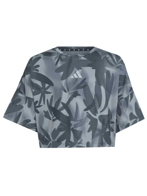 ADIDAS Тениска SPORT ICONS ALLOVER PRINTED CROPPED