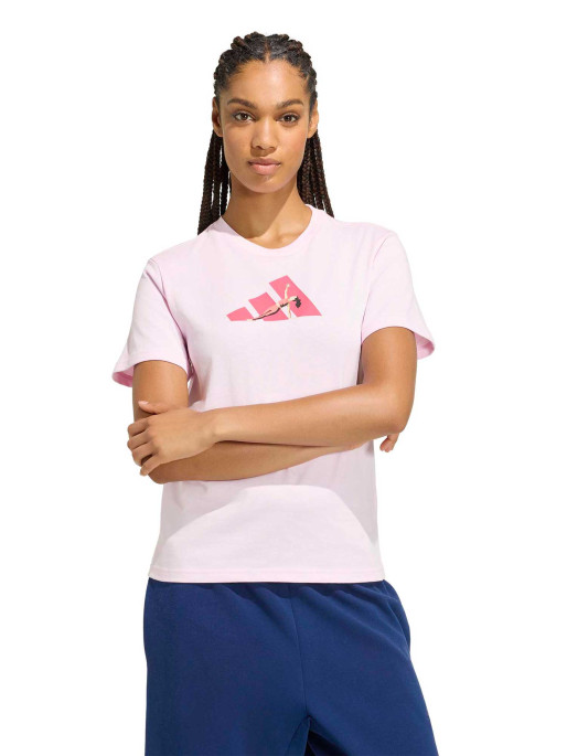 ADIDAS Тениска SOFT SPORTS GRAPHIC TSHIRT