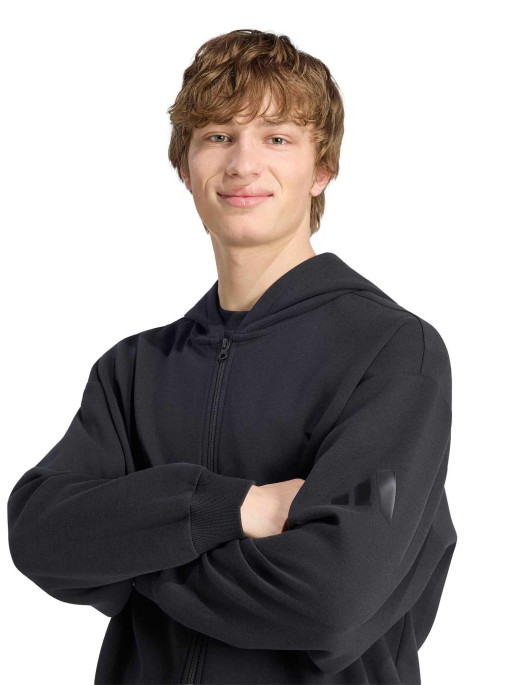 ADIDAS Суитшърт SOFT LUX FULL-ZIP HOODIE