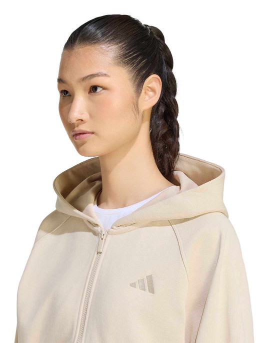 ADIDAS Суитшърт KIT SMALL LOGO FULL ZIP HOODIE