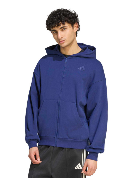 ADIDAS Суитшърт KIT SMALL LOGO FULL-ZIP HOODIE