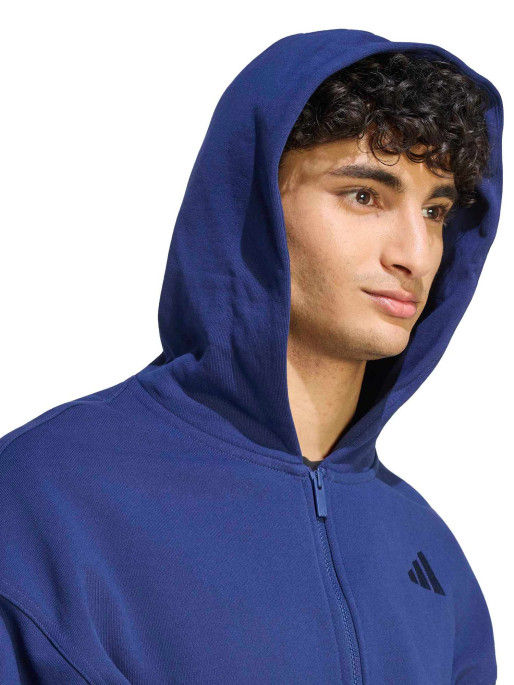 ADIDAS Суитшърт KIT SMALL LOGO FULL-ZIP HOODIE