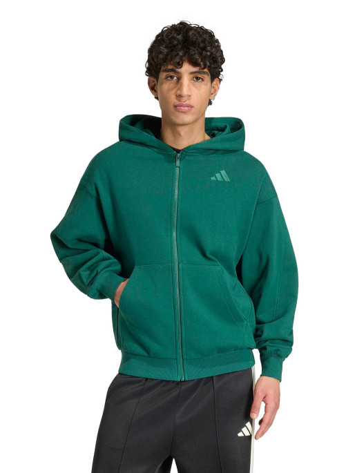 ADIDAS Суитшърт KIT SMALL LOGO FULL-ZIP HOODIE