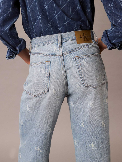 Calvin Klein Jeans Blugi Th Wd Lg Ck Dstrssd