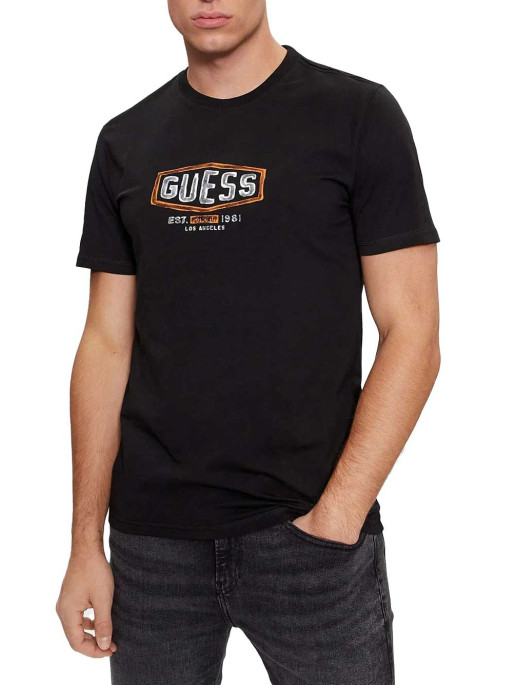 GUESS Tricou Ss Cn Box Crac