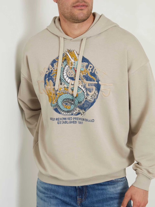 GUESS ROUND LOGO HOO Hoodie