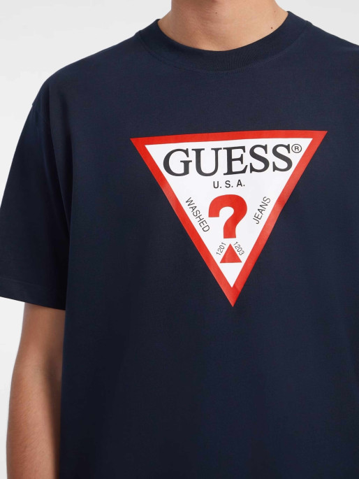 GUESS JEANS Tricou Gj Ss Cn Os Iconic