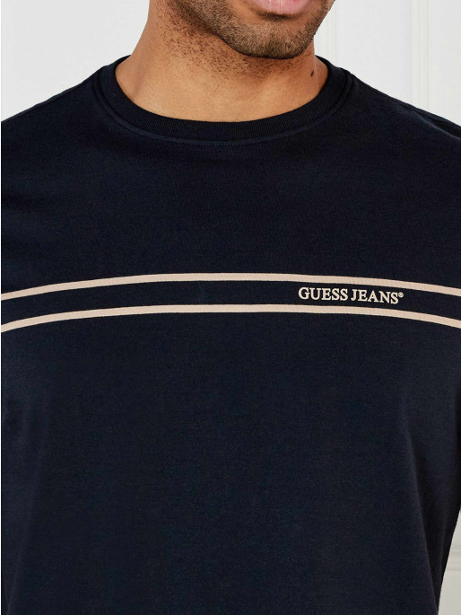 GUESS JEANS GJ SS CN REG CHEST STRIPE TEE