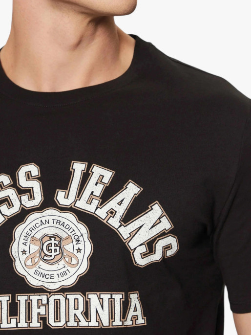GUESS JEANS Tricou Gj Ss Cn Slim Printed