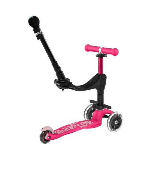 MICRO Тротинетка Mini Deluxe Plus 3 in 1 LED
