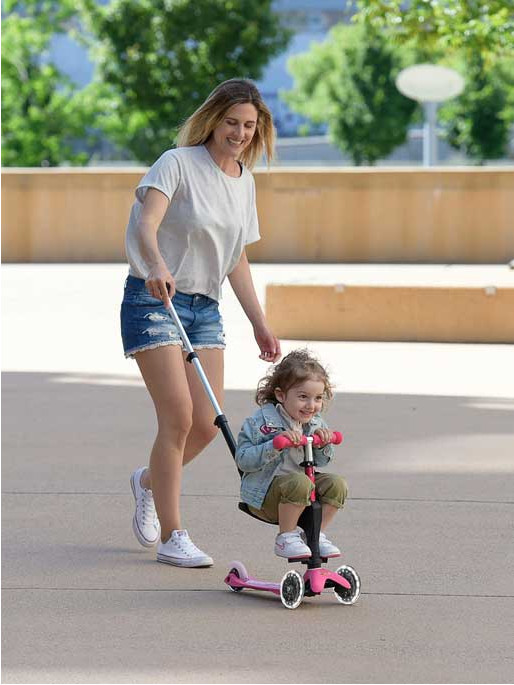 MICRO Тротинетка Mini Deluxe Plus 3 in 1 LED