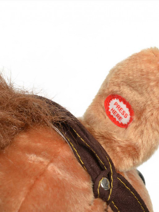 MONI Люлка плюшена кон Thunder