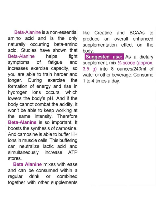 NATURALICO Бета-аланин 400 g