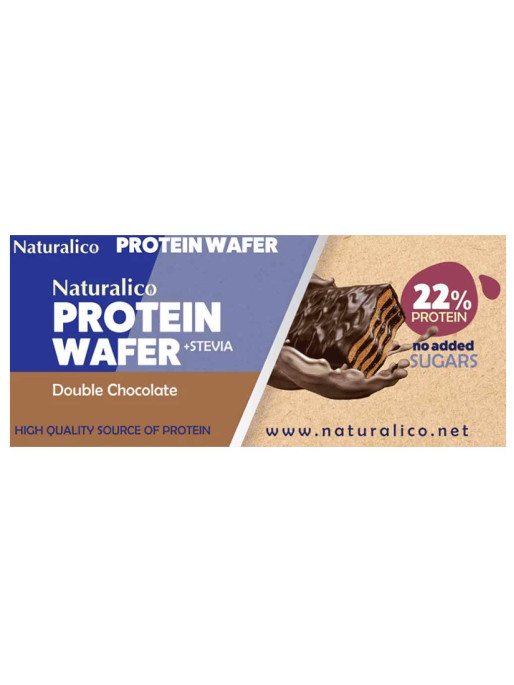 NATURALICO Протеинови вафли 16 x 40g - двоен шоколад
