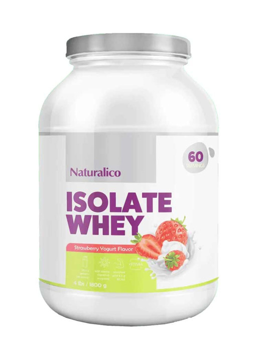 NATURALICO Протеин Isolate Whey 4 lb - ягодов йогурт