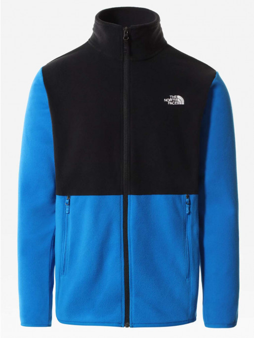 blue fleece north face jacket