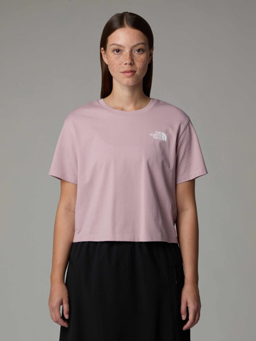 THE NORTH FACE W SIMPLE DOME CROPPED SLIM TEE