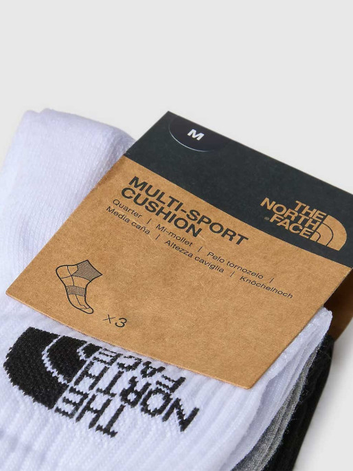 THE NORTH FACE MULTI SPORT CUSH QUARTER SOCK 3P