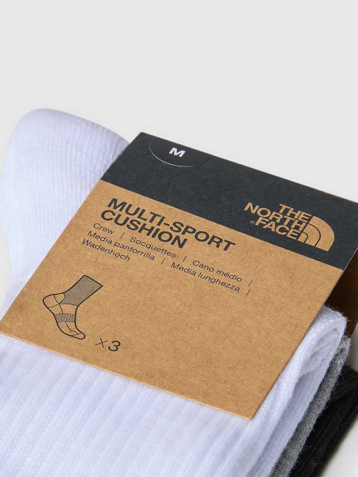 THE NORTH FACE Αθλητικές Κάλτσες MULTI SPORT CUSH CREW SOCK 3P