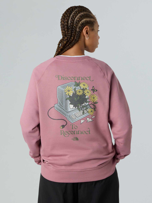 THE NORTH FACE W CONNECT RELAXED CREW SWEATSHIRT