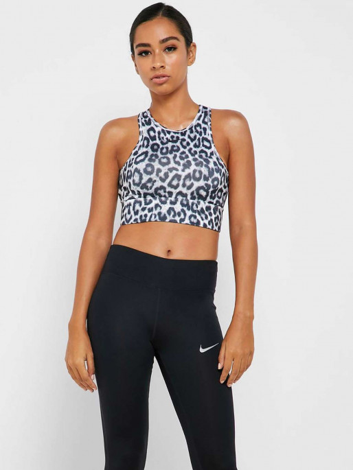 Nike Training Plus Swoosh medium support leopard print sports bra