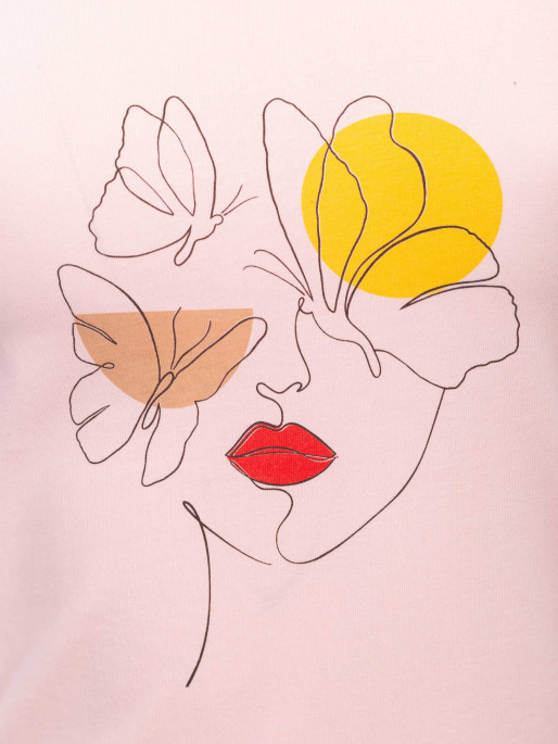 BRILLE FACE&BUTTERFLY T-shirt