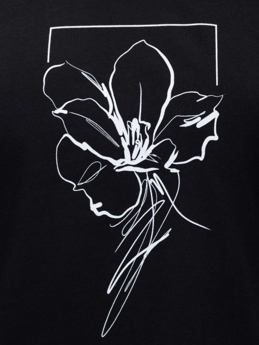 BRILLE Κοντομάνικη Μπλούζα FLOWERS GRAPHIC