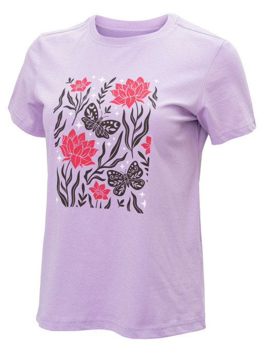 BRILLE Κοντομάνικη Μπλούζα FLOWERS