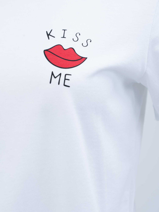 BRILLE Κοντομάνικη Μπλούζα KISS ME NOW