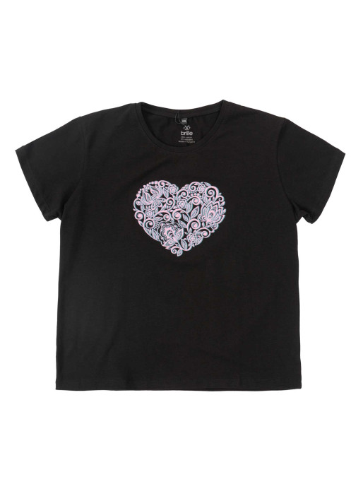BRILLE Tricou Maxi Heart
