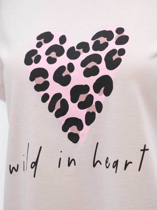 BRILLE Κοντομάνικη Μπλούζα WILD IN HEART