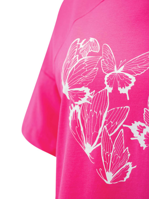 BRILLE Κοντομάνικη Μπλούζα BUTTERFLY
