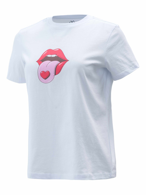 BRILLE Κοντομάνικη Μπλούζα Red Lips