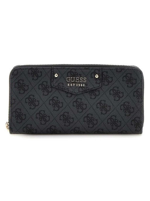 GUESS JEANS Portofel Eco Brenton Slg Lrg Zip Around