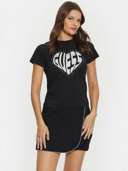 GUESS Tricou Julia Rhinestone Ss