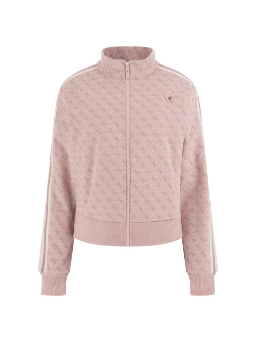 GUESS Women's JEAN G LOGO Full Zip Sweatshirt