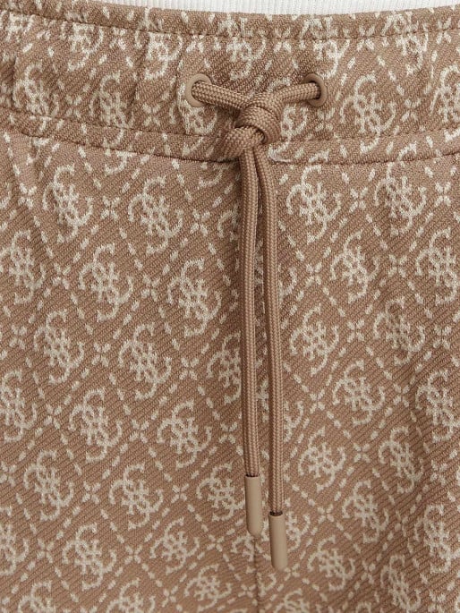GUESS Спортно долнище 4G ALLOVER JACQUARD