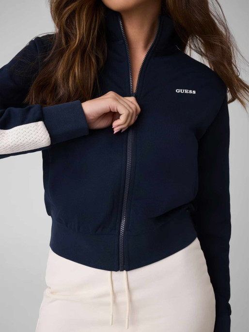 GUESS Суитшърт PHOEBE FULL ZIP HIGH