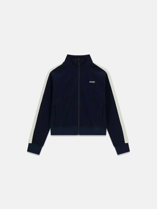 GUESS Суитшърт PHOEBE FULL ZIP HIGH