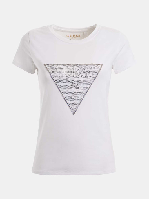 GUESS Tricou Ss Triangle Crystal