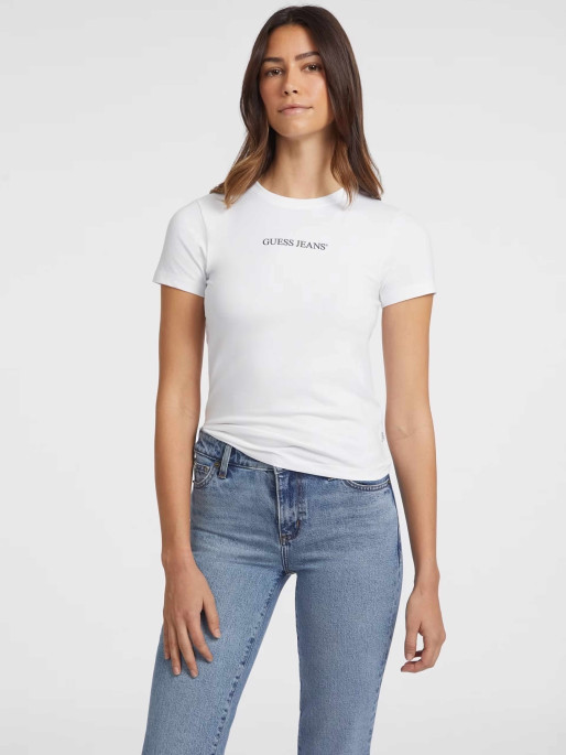 GUESS JEANS Tricou Gj Ss Cn Slim Logo Print