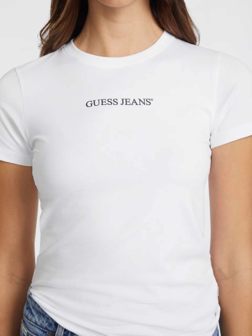 GUESS JEANS Tricou Gj Ss Cn Slim Logo Print